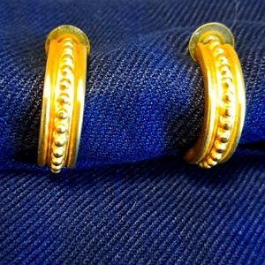 Givenchy 18kt Gold Plated Hoop Earrings